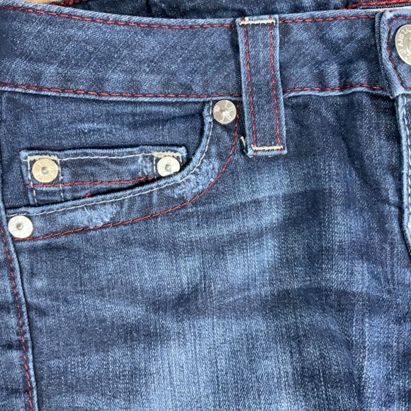 True Religion Bootcut Jeans Women’s Sz 29 Made in USA Dark Wash Flare Denim Y2K - Picture 7 of 12
